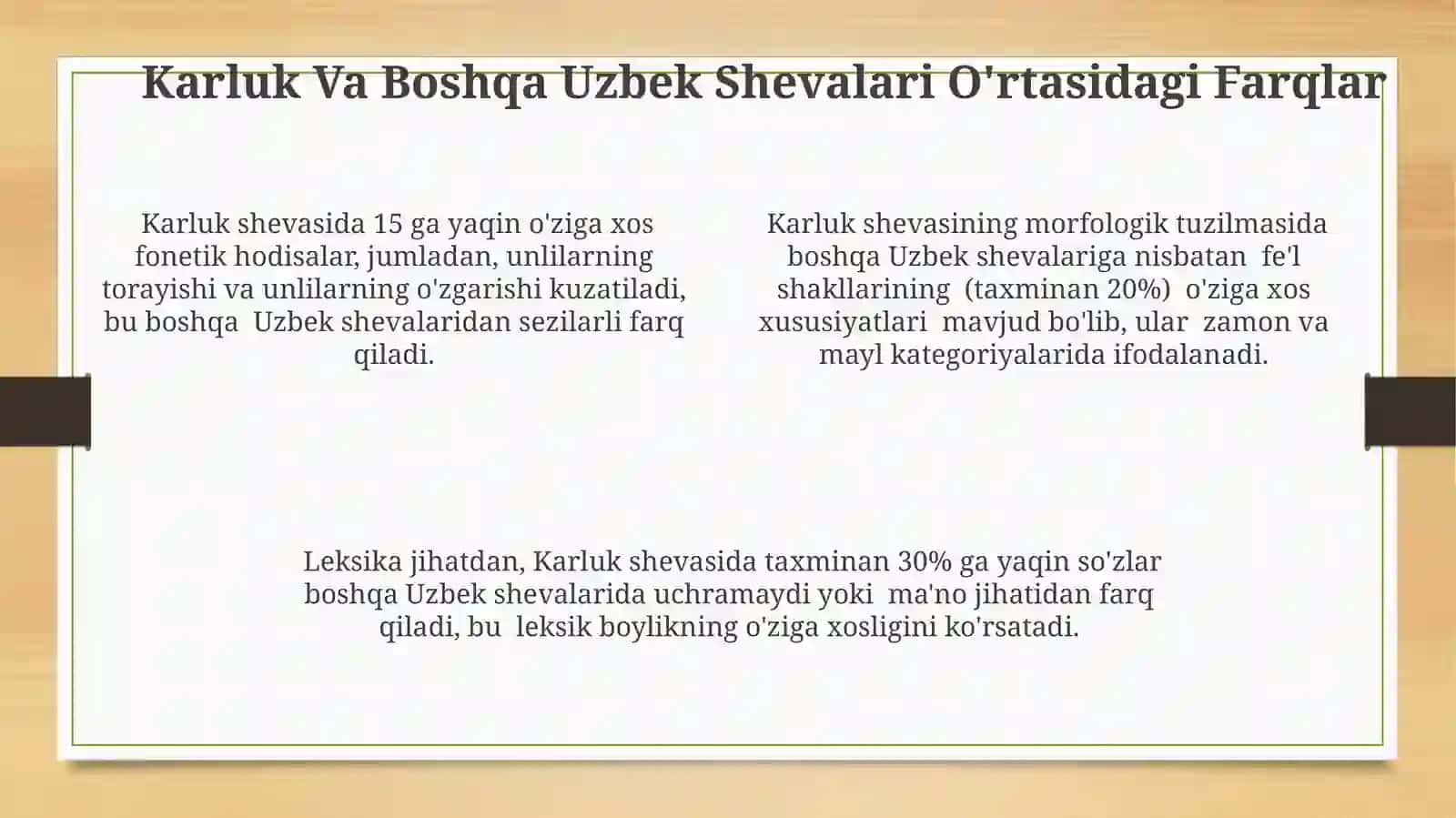 Karlukcha Tilining Umumiy Tavsifi 4