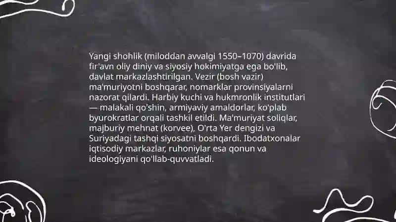 Yangi shohlik davri Misr siyosiy hayoti 4