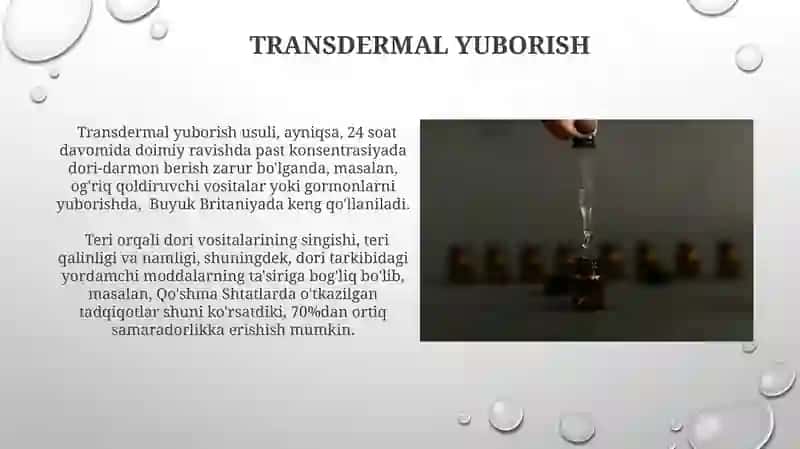 Dori-darmonlarni organizmga kiritilish usullari 4