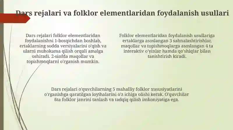 Folklor darslarini kuzatish 4