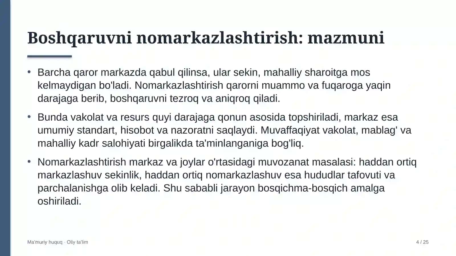 atrof muhitni muhofaza qilish organlarida boshqaruvni nomarkazlashtirish 5415 4