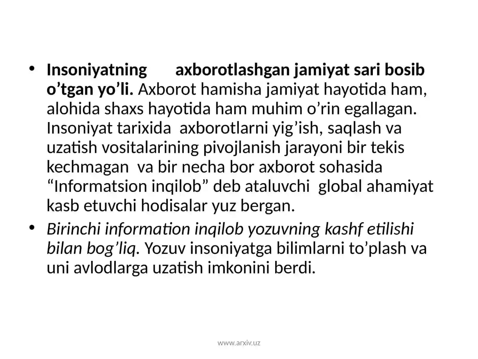 Axborotlashganjamiyattushunchasi 4