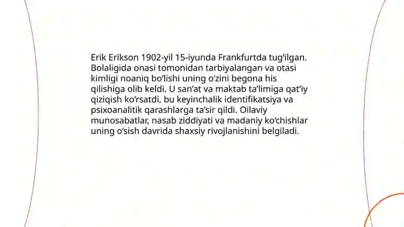 Erik Erikson hayoti 4