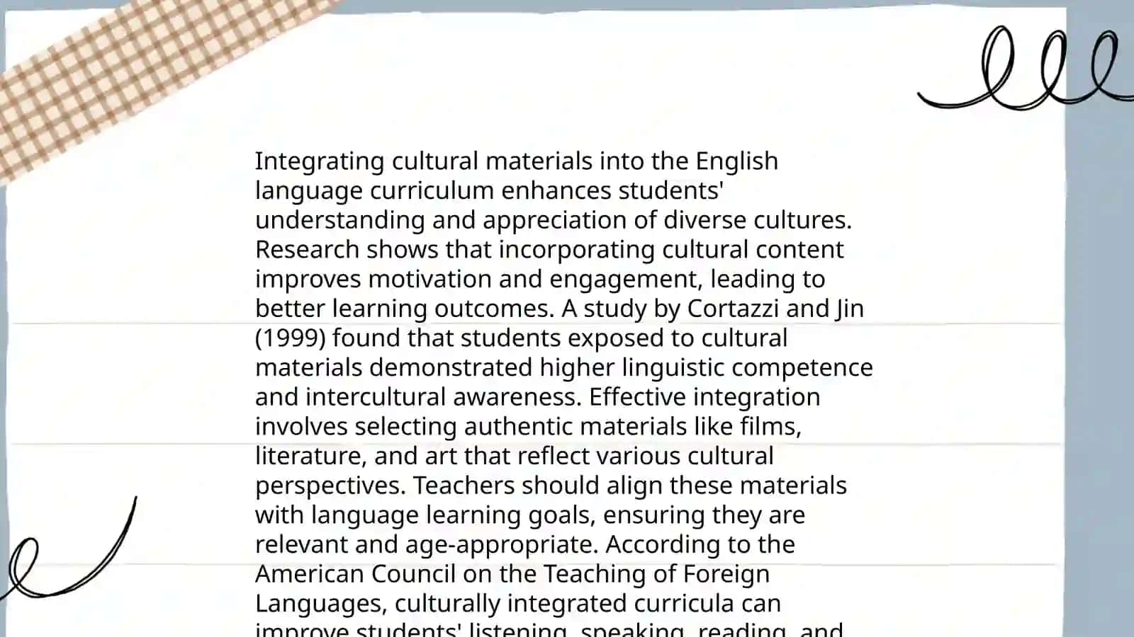Instruction design for teaching cultural material 4