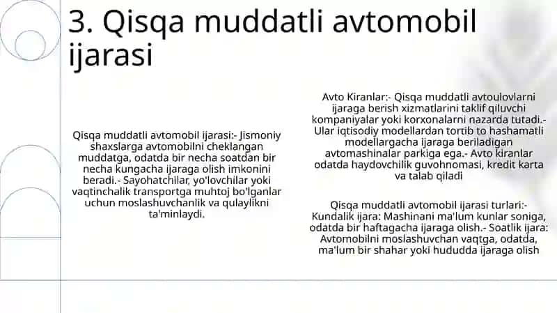 Avto Kiranlar Va Ularning Turlari 4