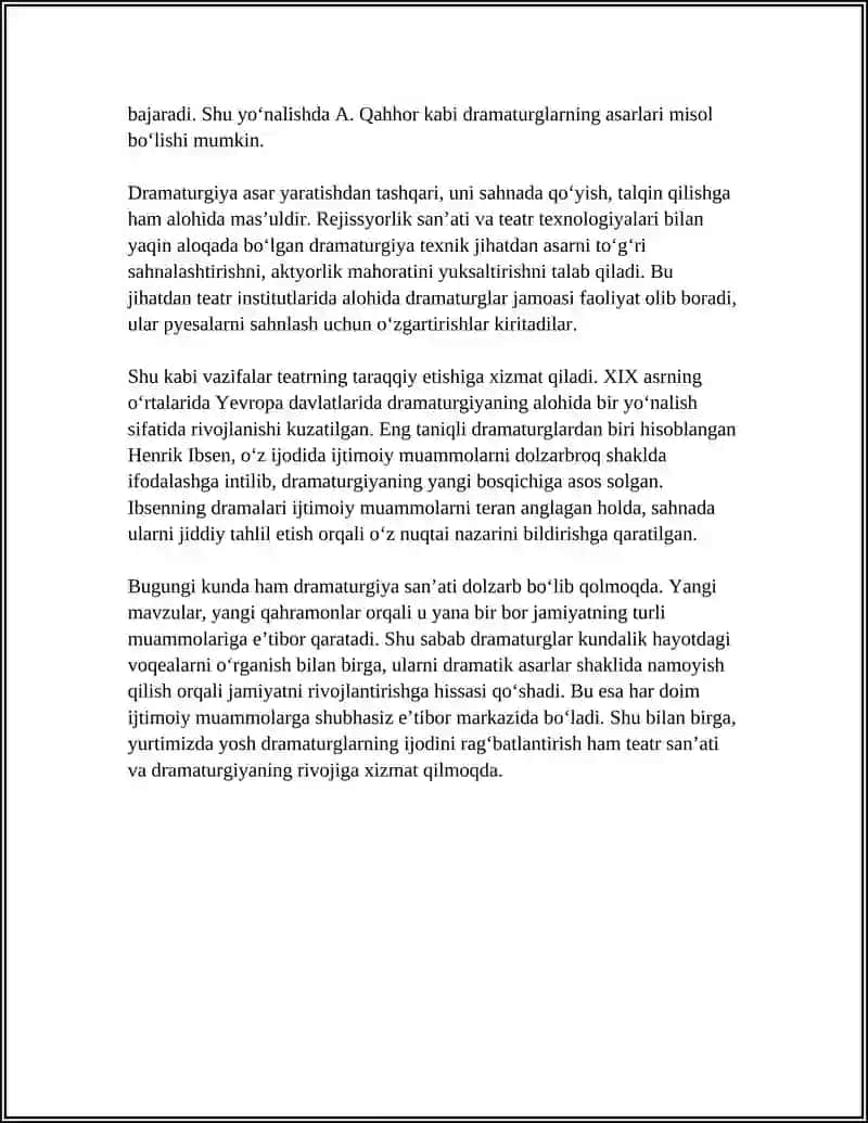 DRAMATURGIYA VA UNING JANRLAR 4