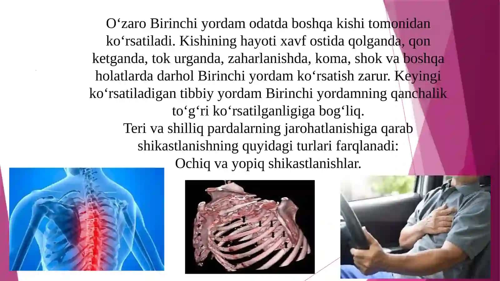 Ko'krak qafasining ochiq va yopiq shikastlanishi 4