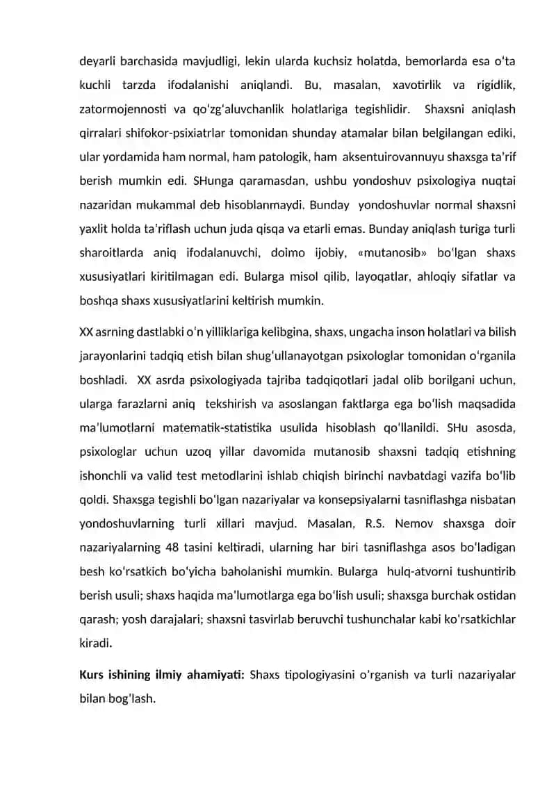SHAXS TIPOLOGIYASI 4