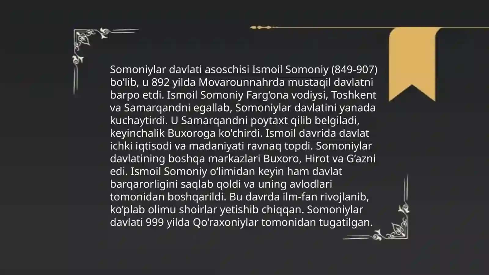 Somoniylar davlati tarixi 4