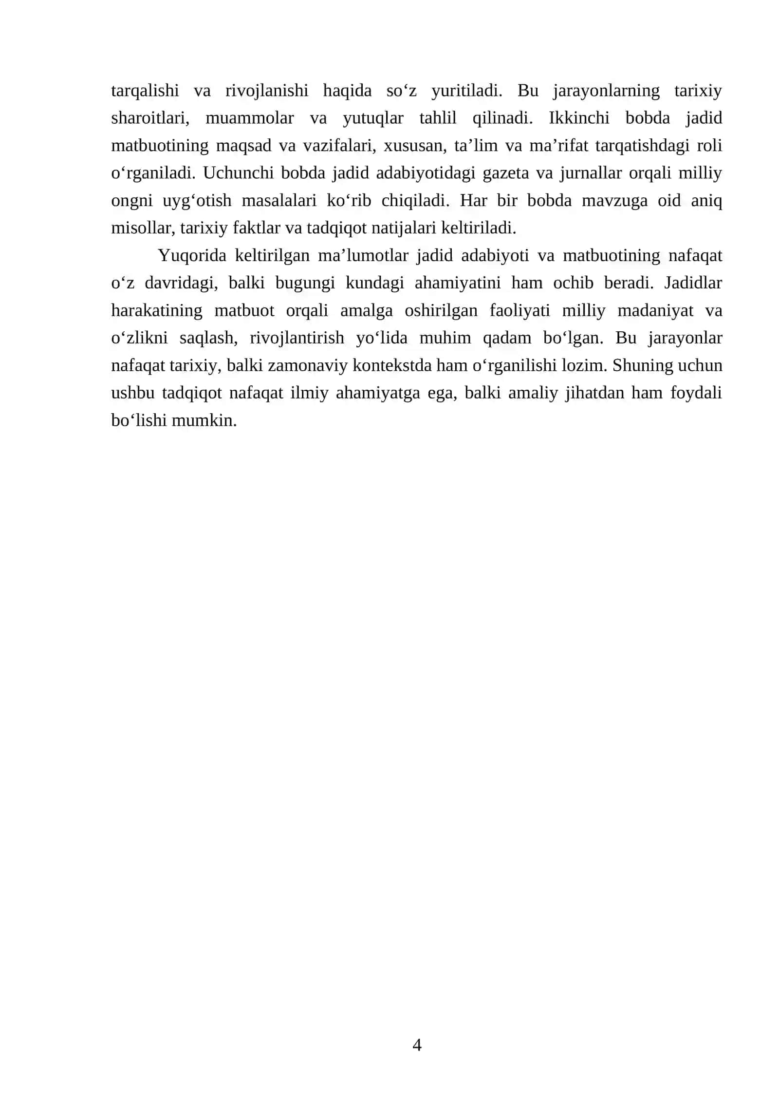 Jadid adabiyotida gazeta jurnallar faoliyati 4