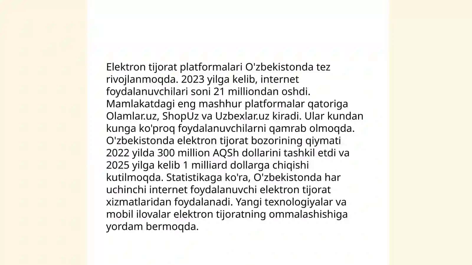 Internet tarmogʻida biznes modelini yaratish 4