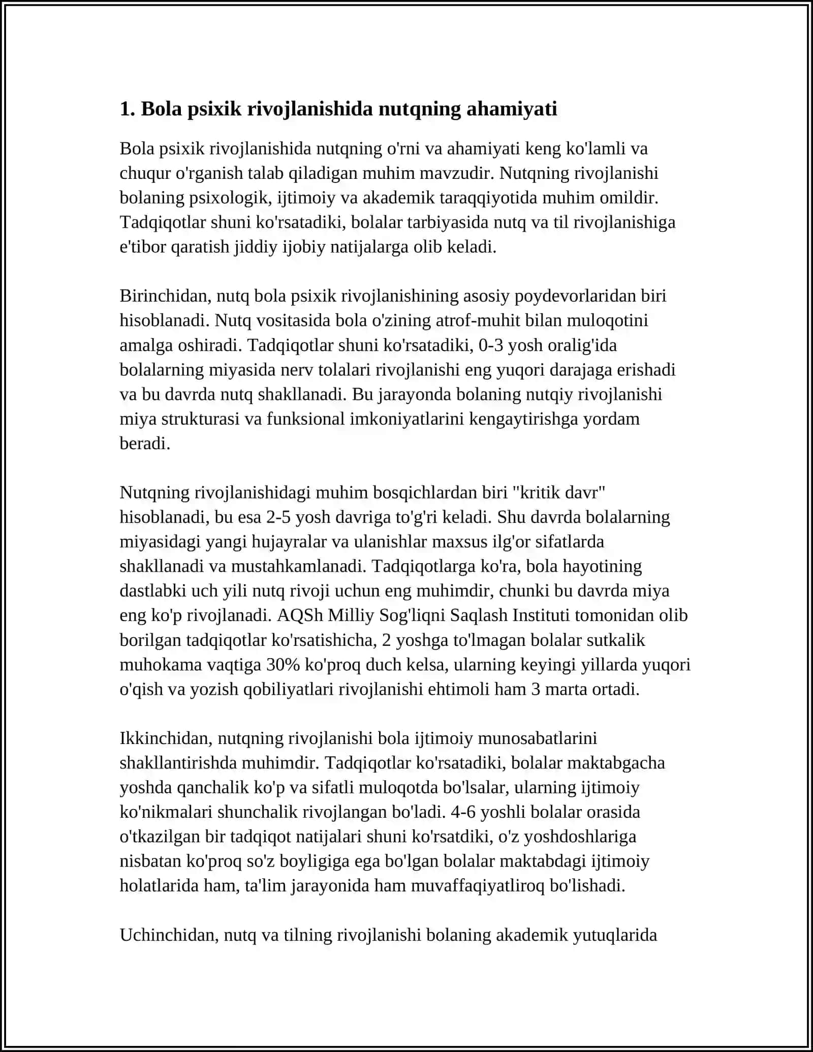 NUTQNING BOLA PSIXIK RIVOJLANISHIDA AHAMIYATI 4