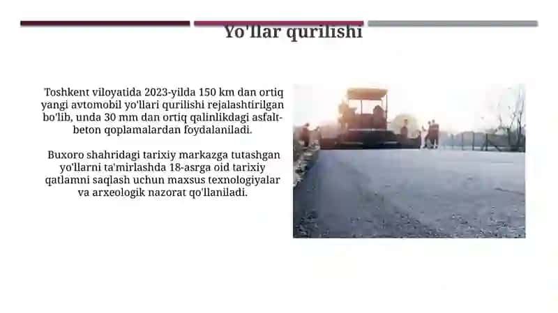Yo'llarni ta'mirlash 4