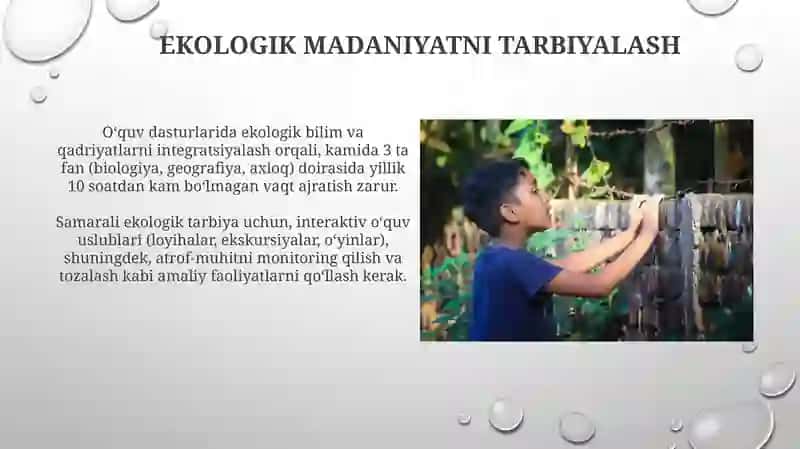 Ekologik tarbiyada o'rta maktabning ro'li 4