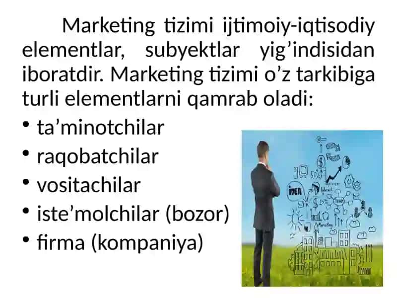 MAVZU. MARKETING TIZIMI VA SOHASI 4