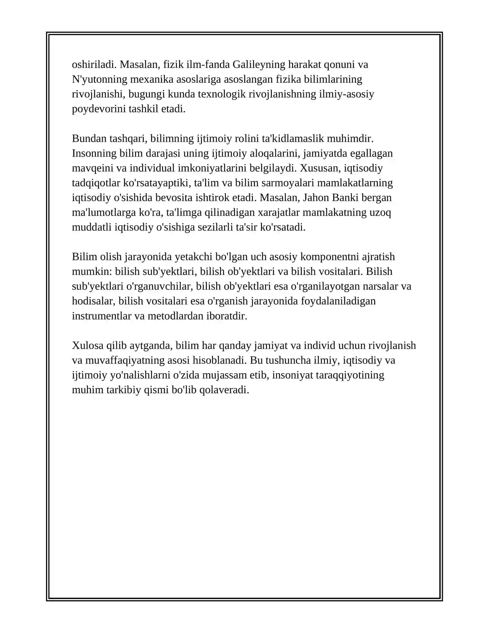 BILISH FALSAFASI 4