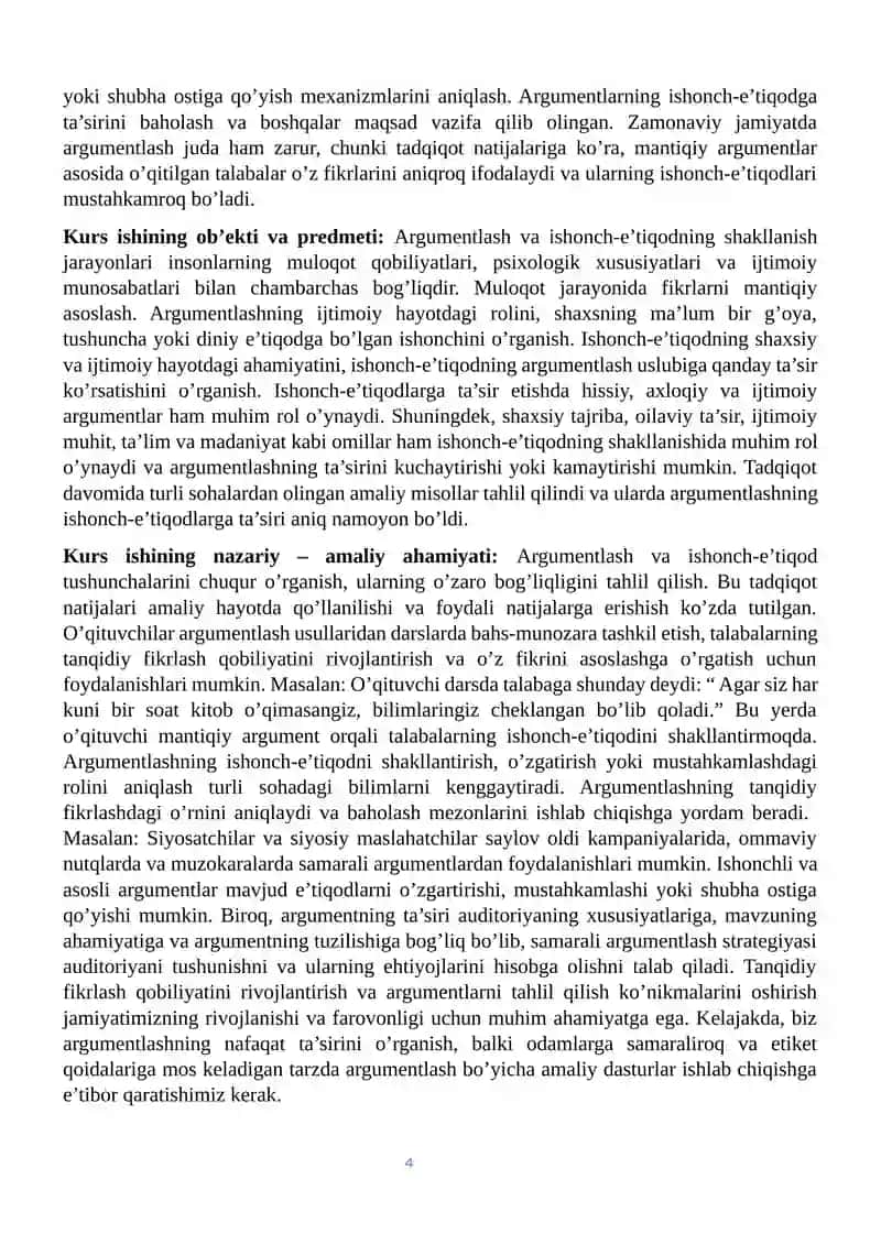 Argumentlash va ishonch-e’tiqodning shakllanishi 4