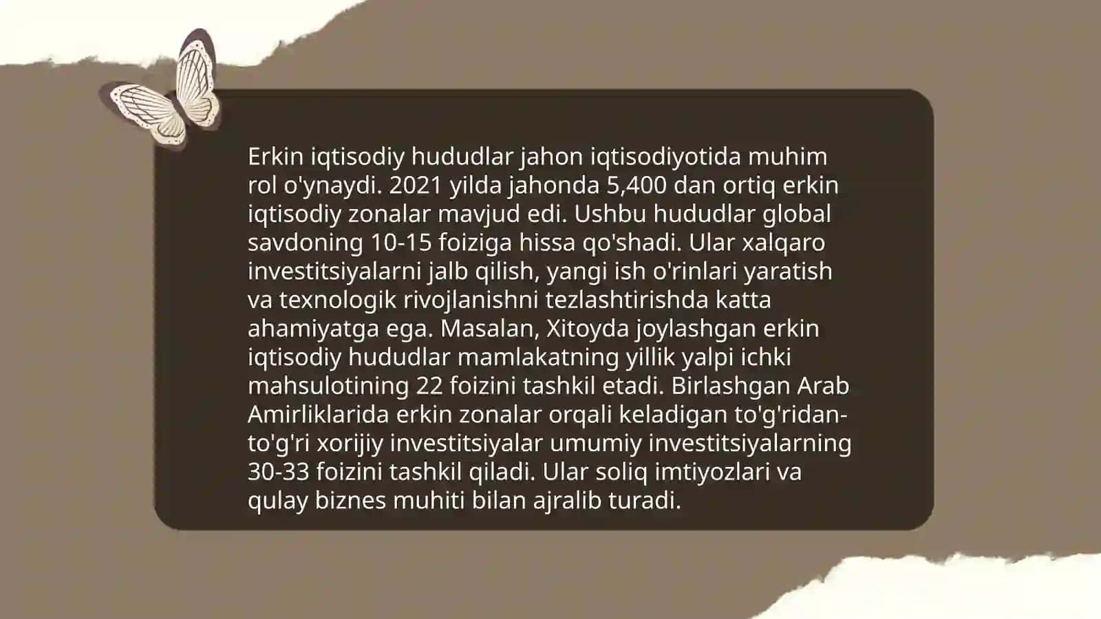 Erkin iqtisodiy zonalar tarixi 4