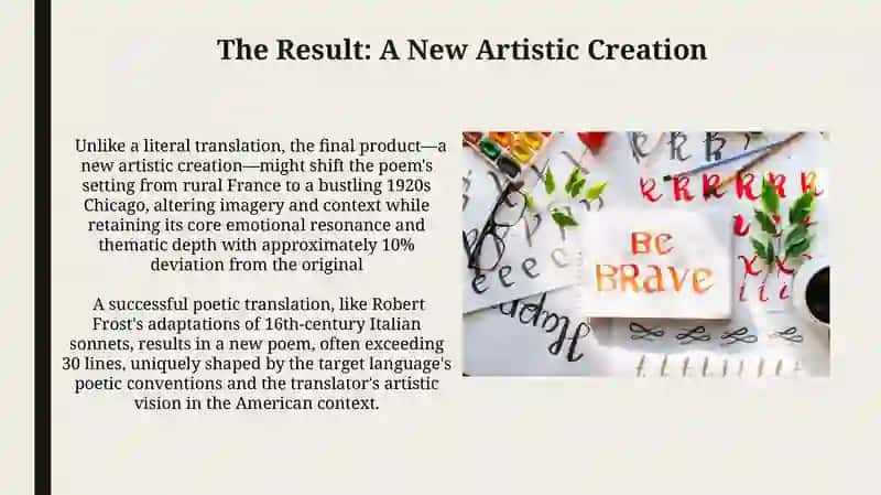Challenges and Triumphs in Poetic Translation 4