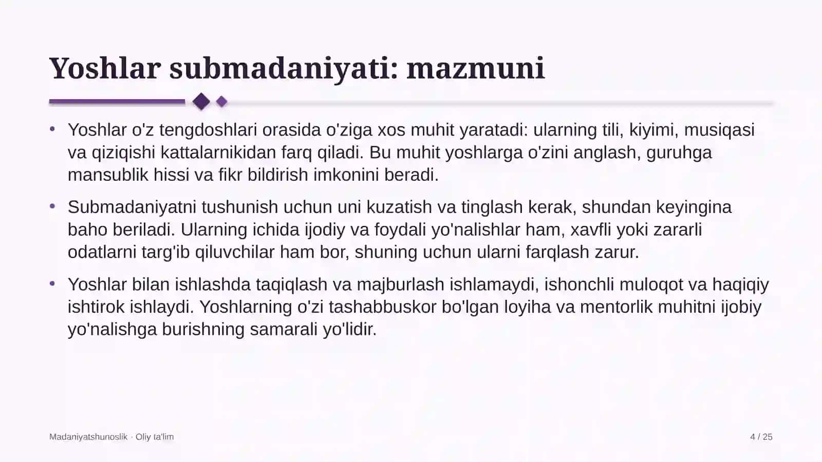 Byudjet tashkilotlarida yoshlar submadaniyati 4