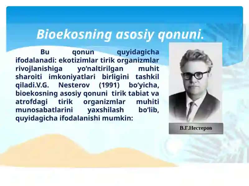 Ekologiya O'quv Darslar 4
