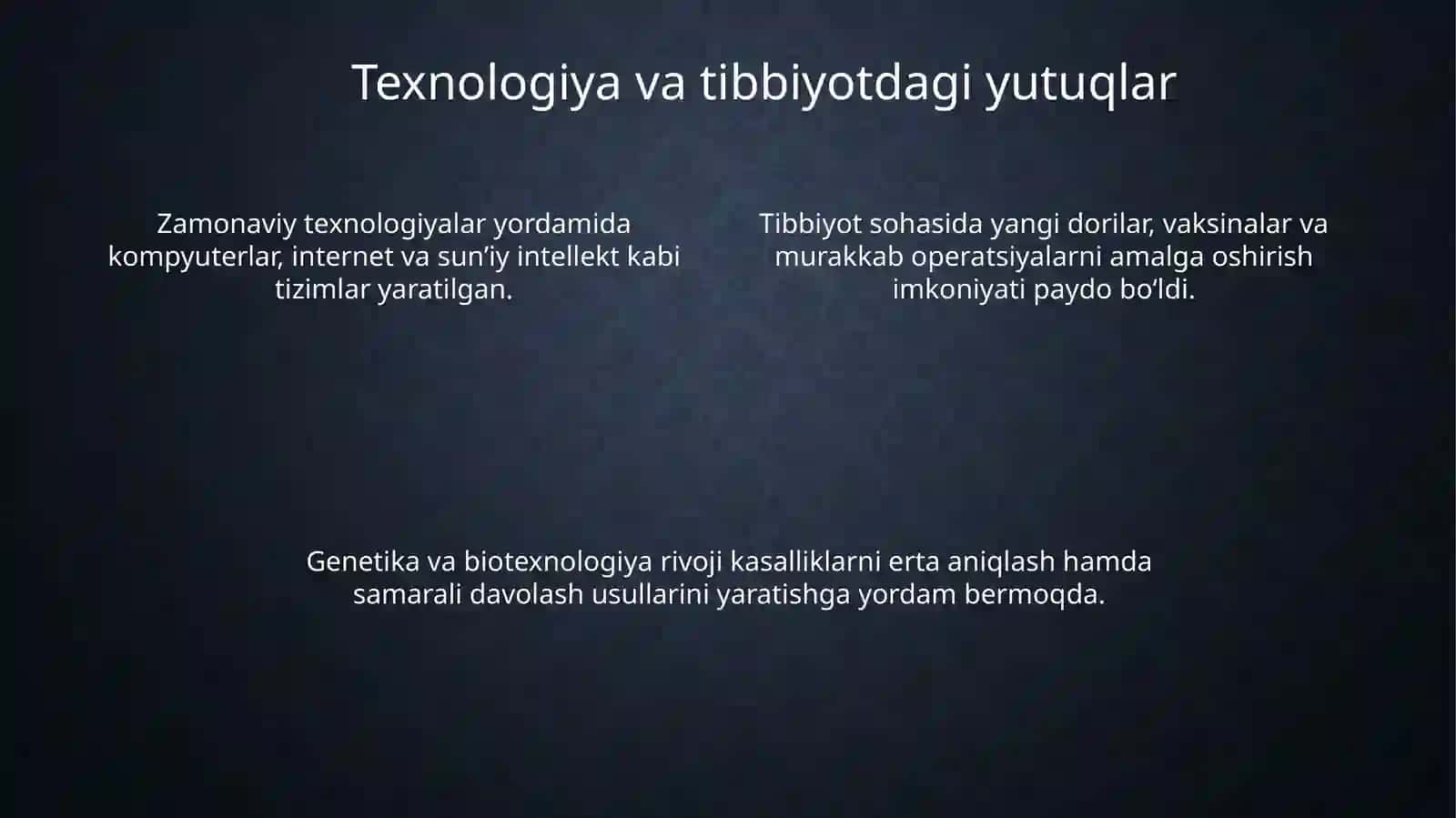 Ilm-fandagi erishilgan yutuqlar 4