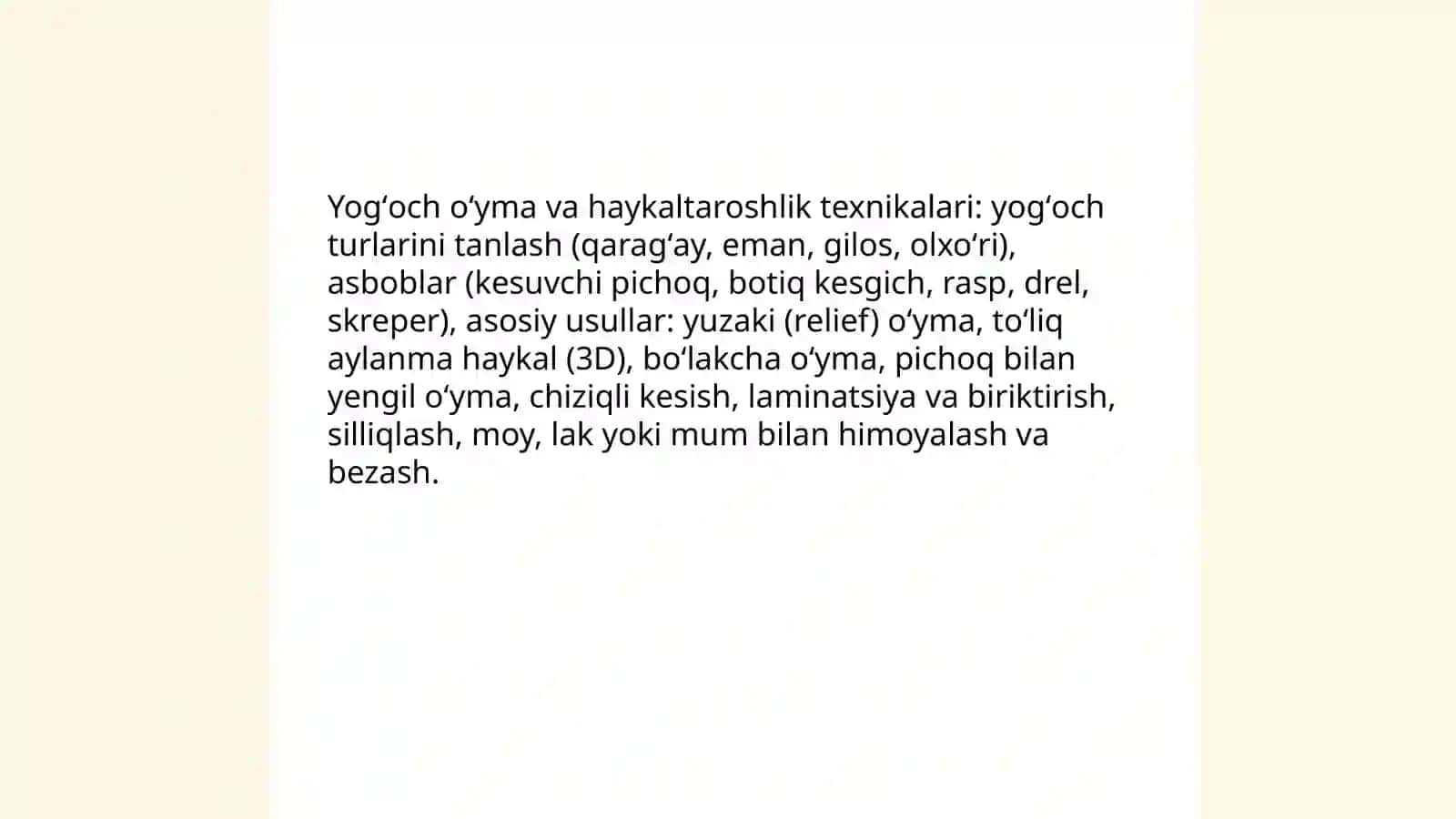Tabiiy buyumlar bilan ishlash usullari 4