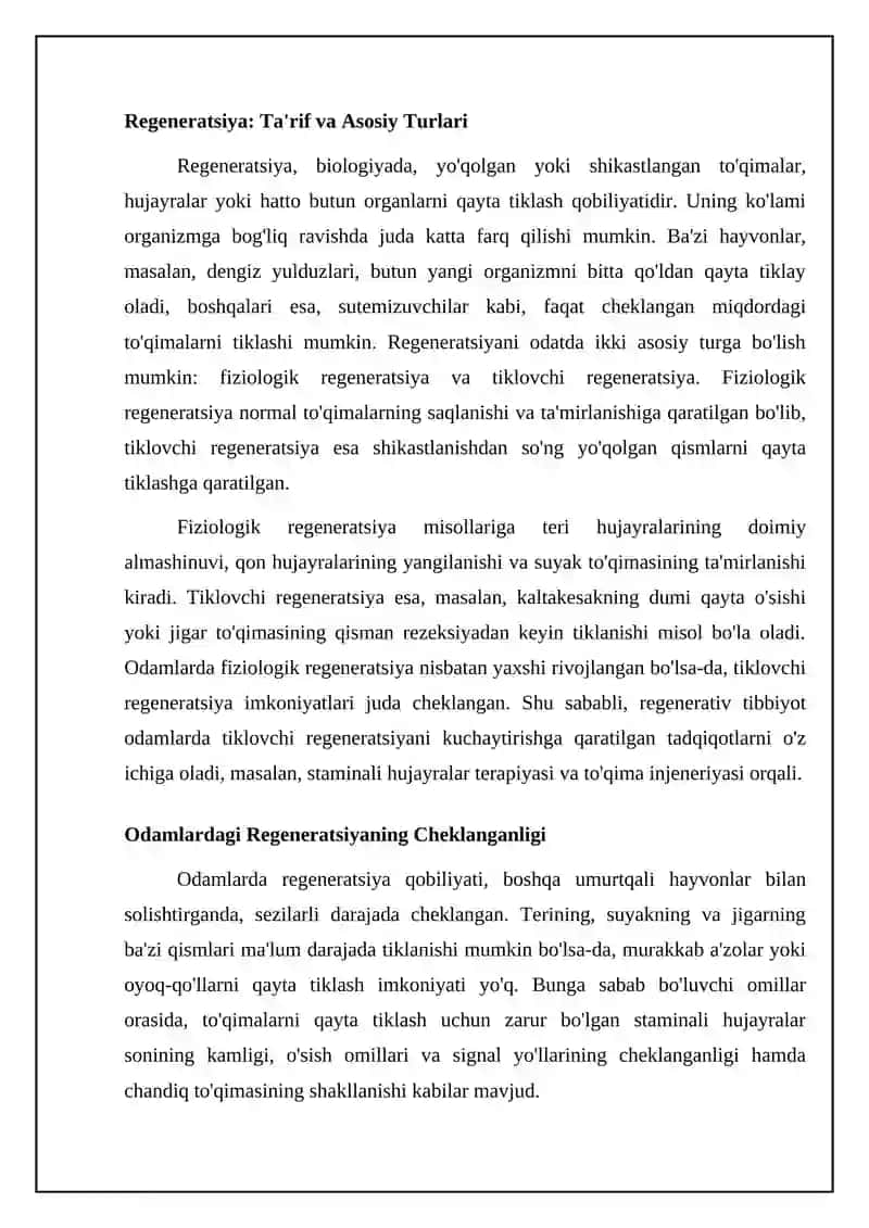 Regeneratsiya 4