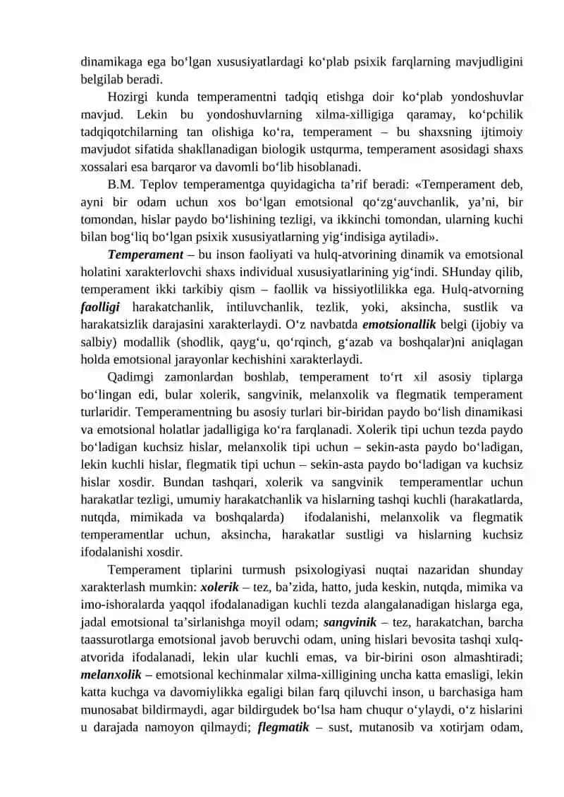 Temperament, xarakter, qobilyat va iqtidor 4