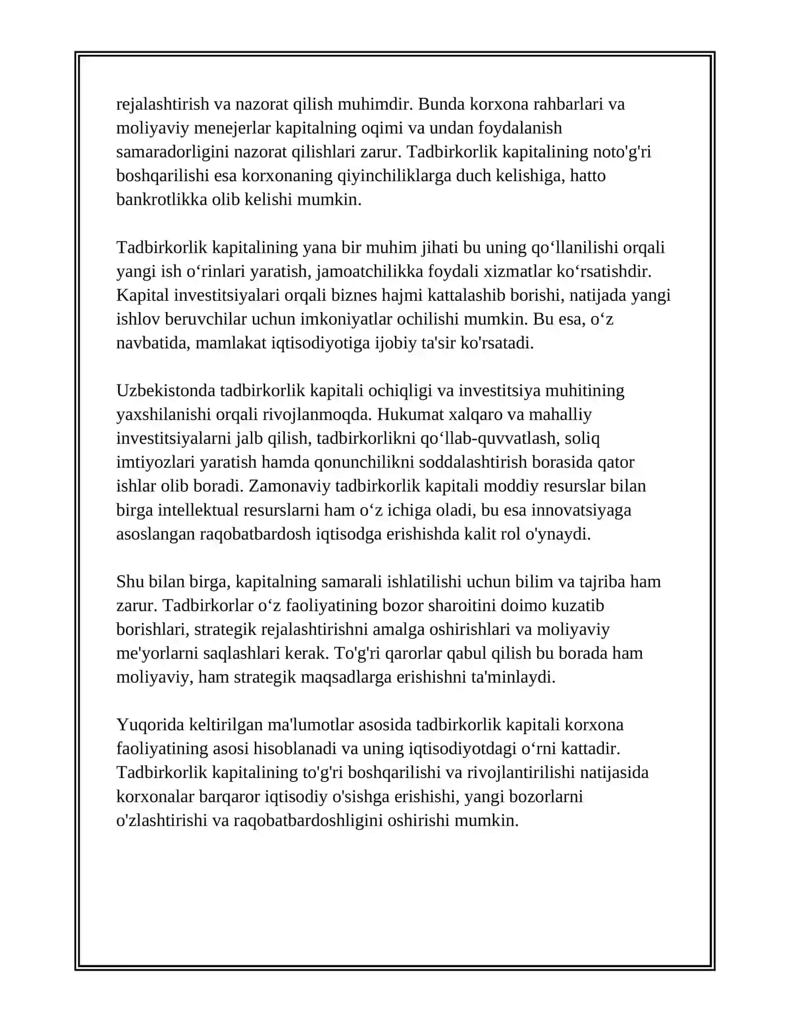 TADBIRKORLIK KAPITALI 4