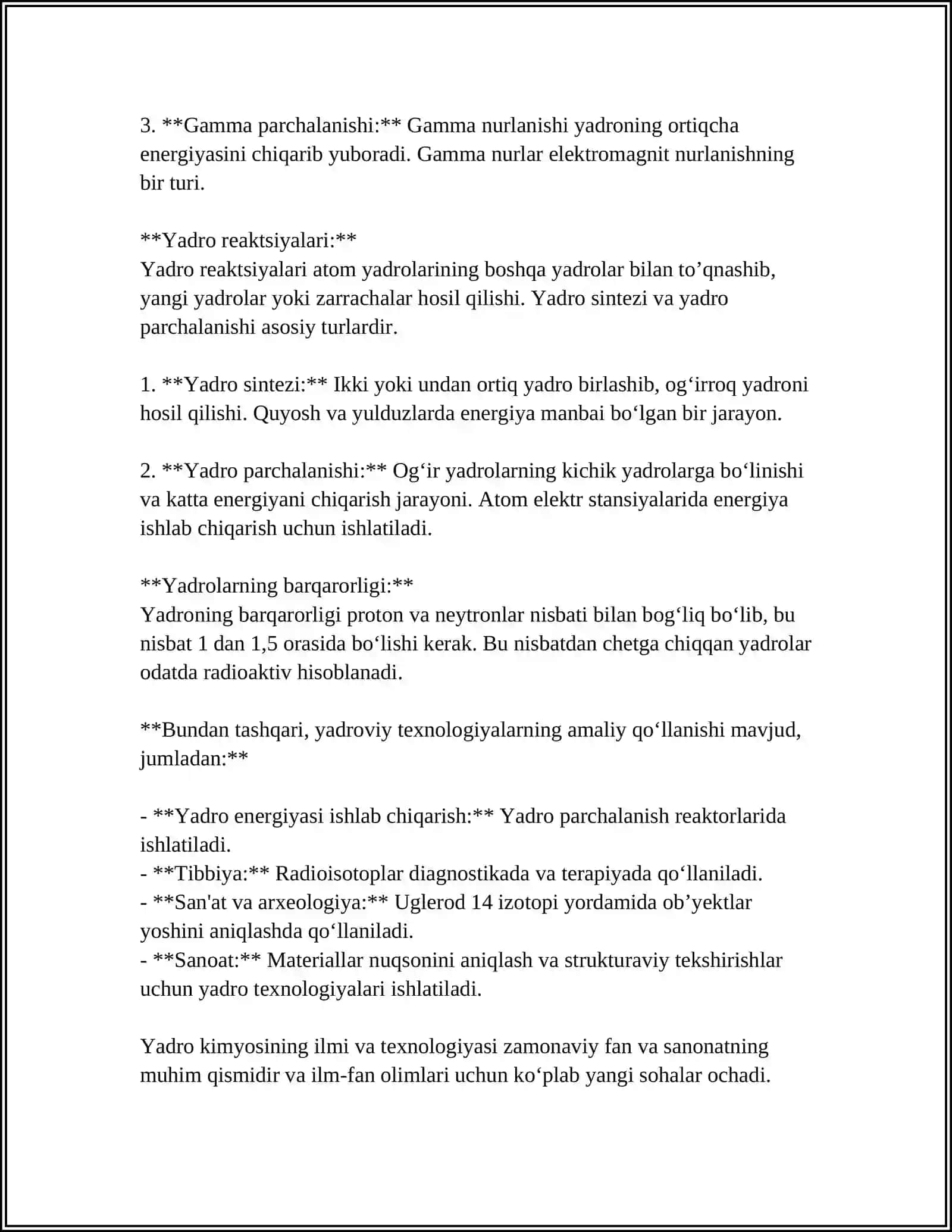 YADRO KIMYOSI VA UNING TIBBIYOTDAGI AHAMIYATI 4