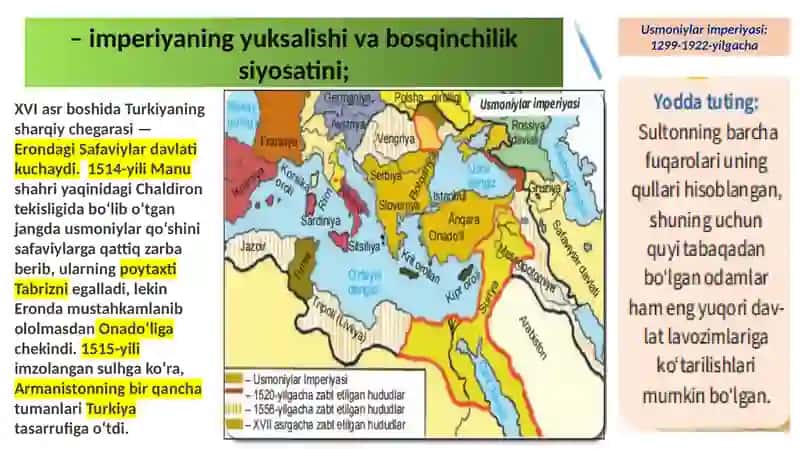 USMONIYLAR IMPERIYASI: YUKSALISH, INQIROZ VA ISLOHOT 4