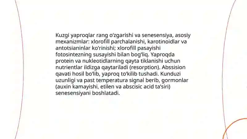 Oʻsimliklarning mavsumiy oʻzgarishi 4