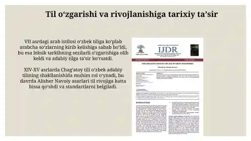 Tilshunoslik masalalarini o‘rganish tarixning ahamiyati 4