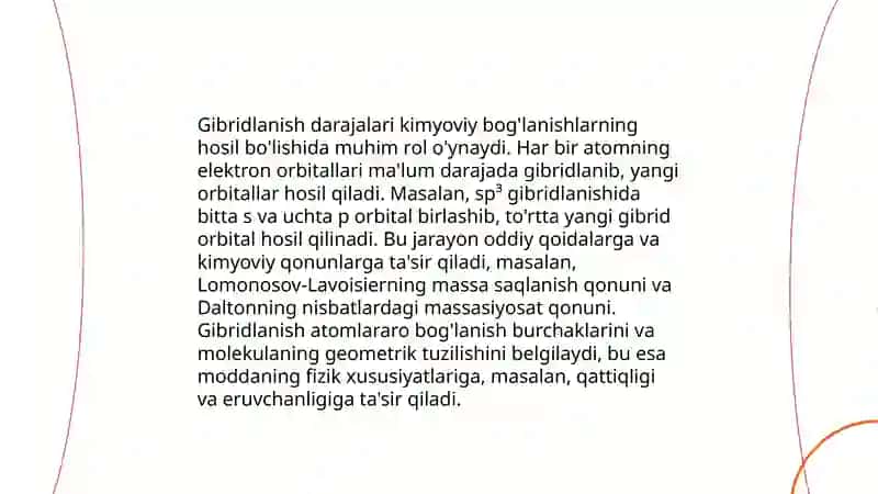 Organik kimyoning asosiy qonunlari 4