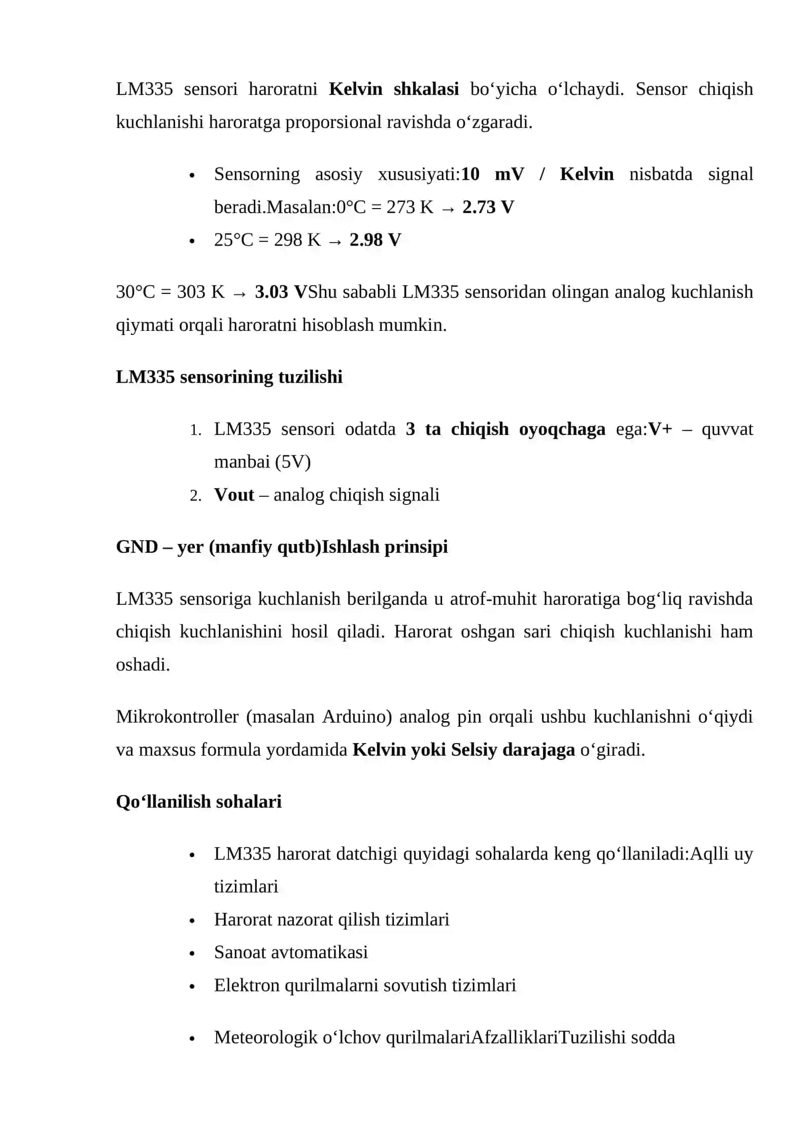 Harorat datchiklari ishlash tamoyillari 4