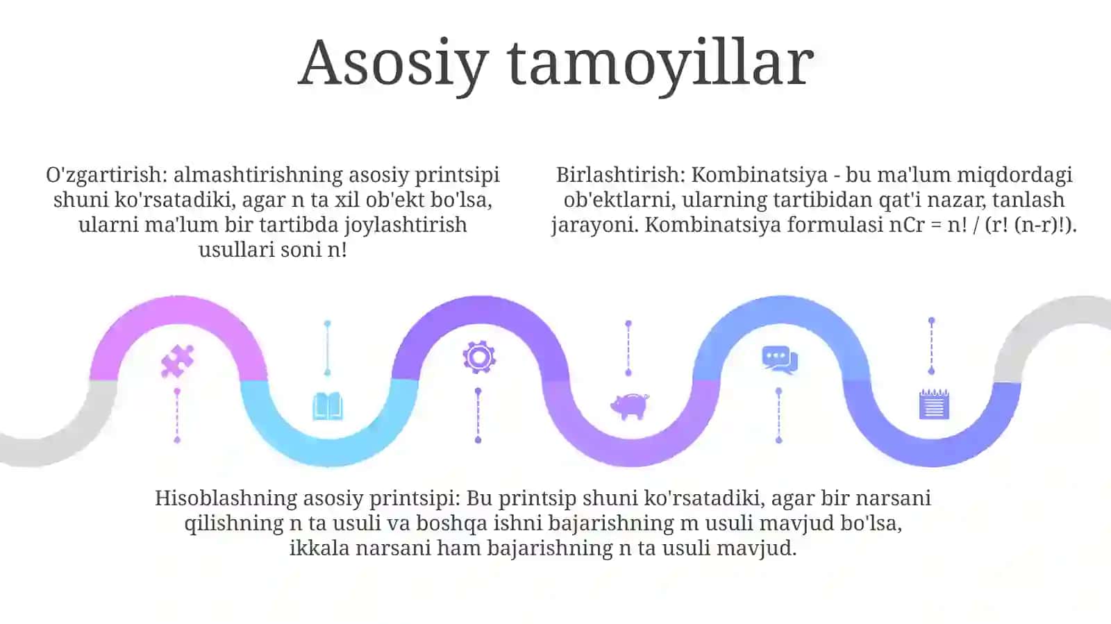 Kombinatorika Mavzusidagi Formulalar Yechiladigan Masalalar Tuzish 4