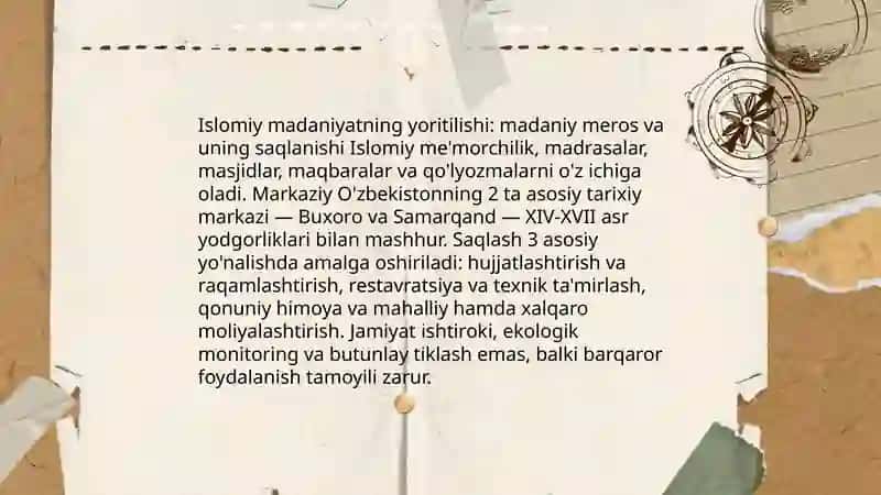 Islomiy madaniyatning yoritilishi 4