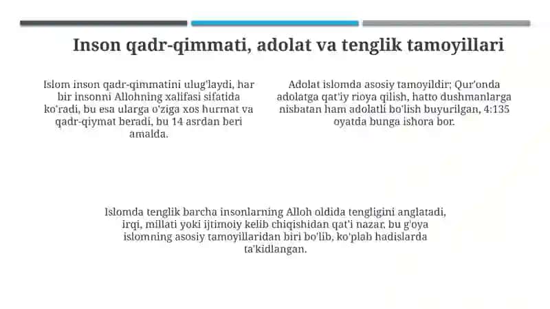 Islomda inson huquqlari 4