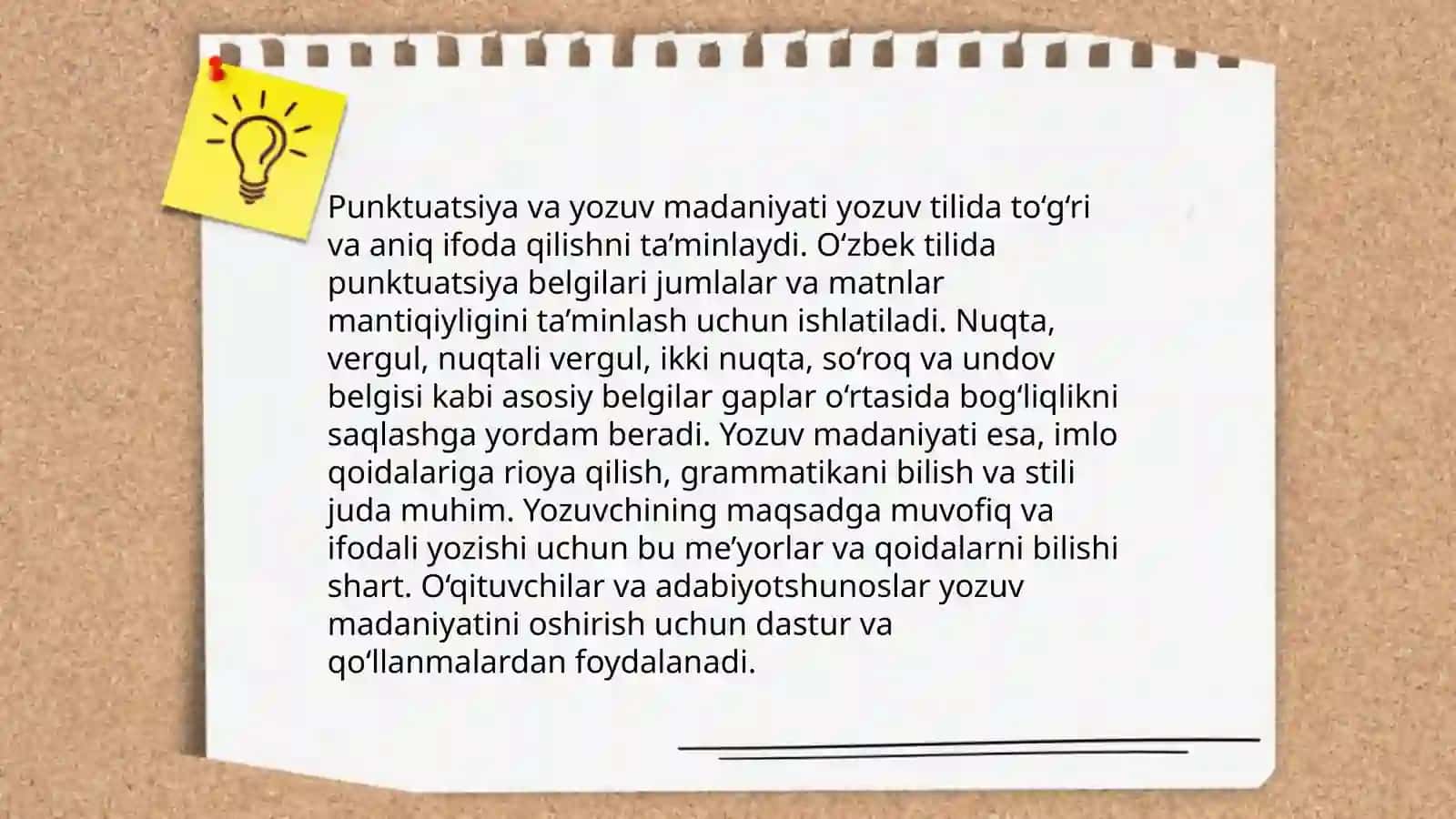 Punktuatsiya oʻqitish metodikasi 4
