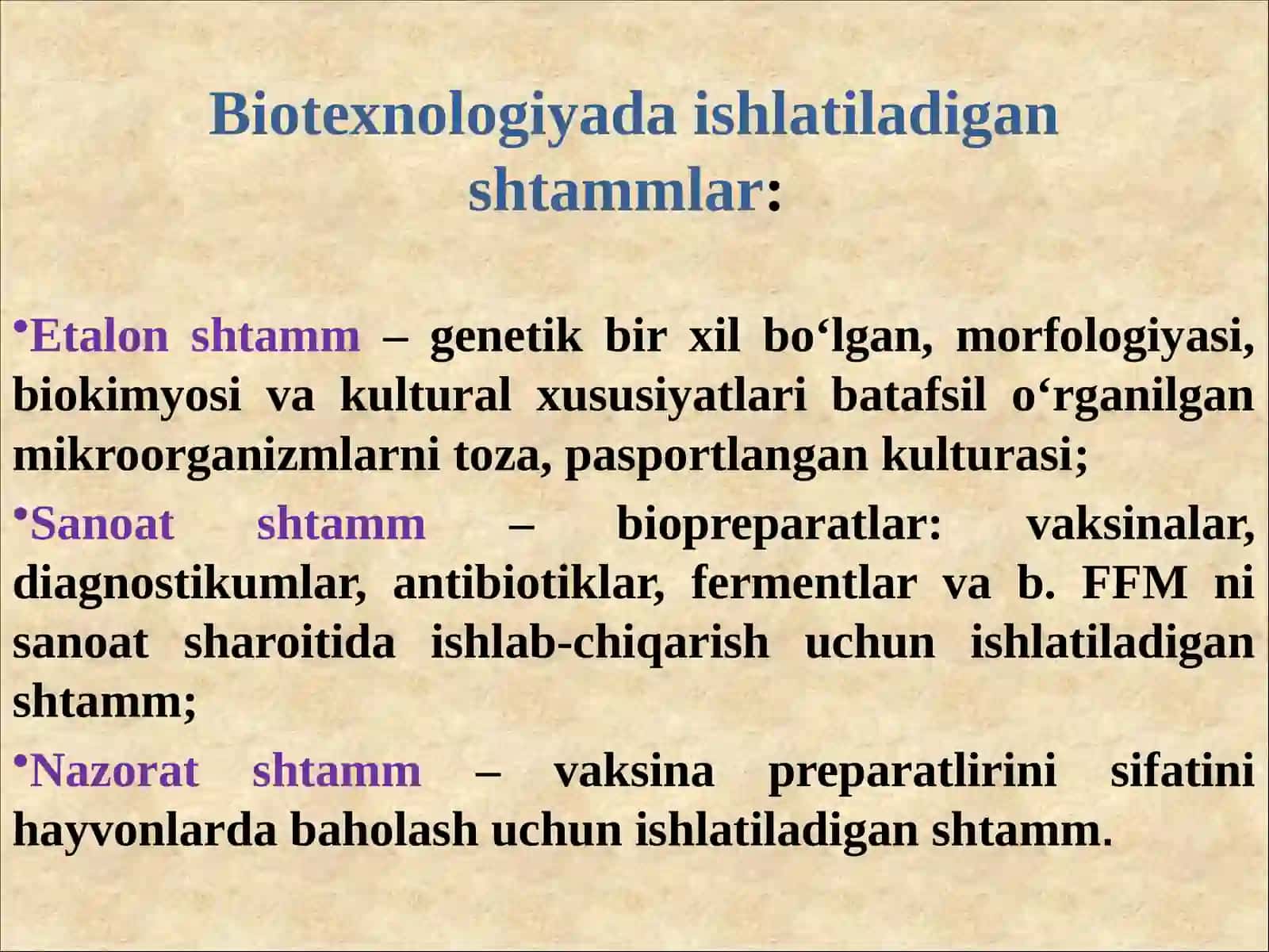 Produsentlar yaratish usullari. Mikroorganizmlarni saqlash 4