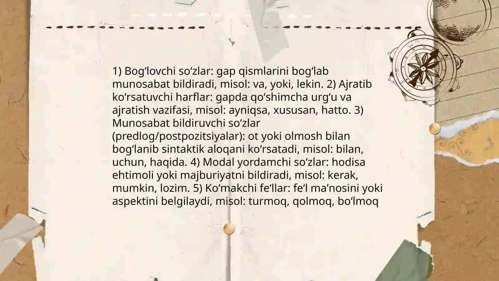 Yordamchi soʻzlar 4