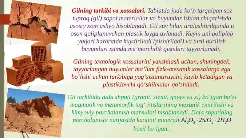 QURILISH MATERIALLARI VA BUYUMLARIMA’RUZA 4