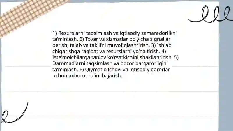 Iqtisodiyotda narx va uning shakllanishi 4