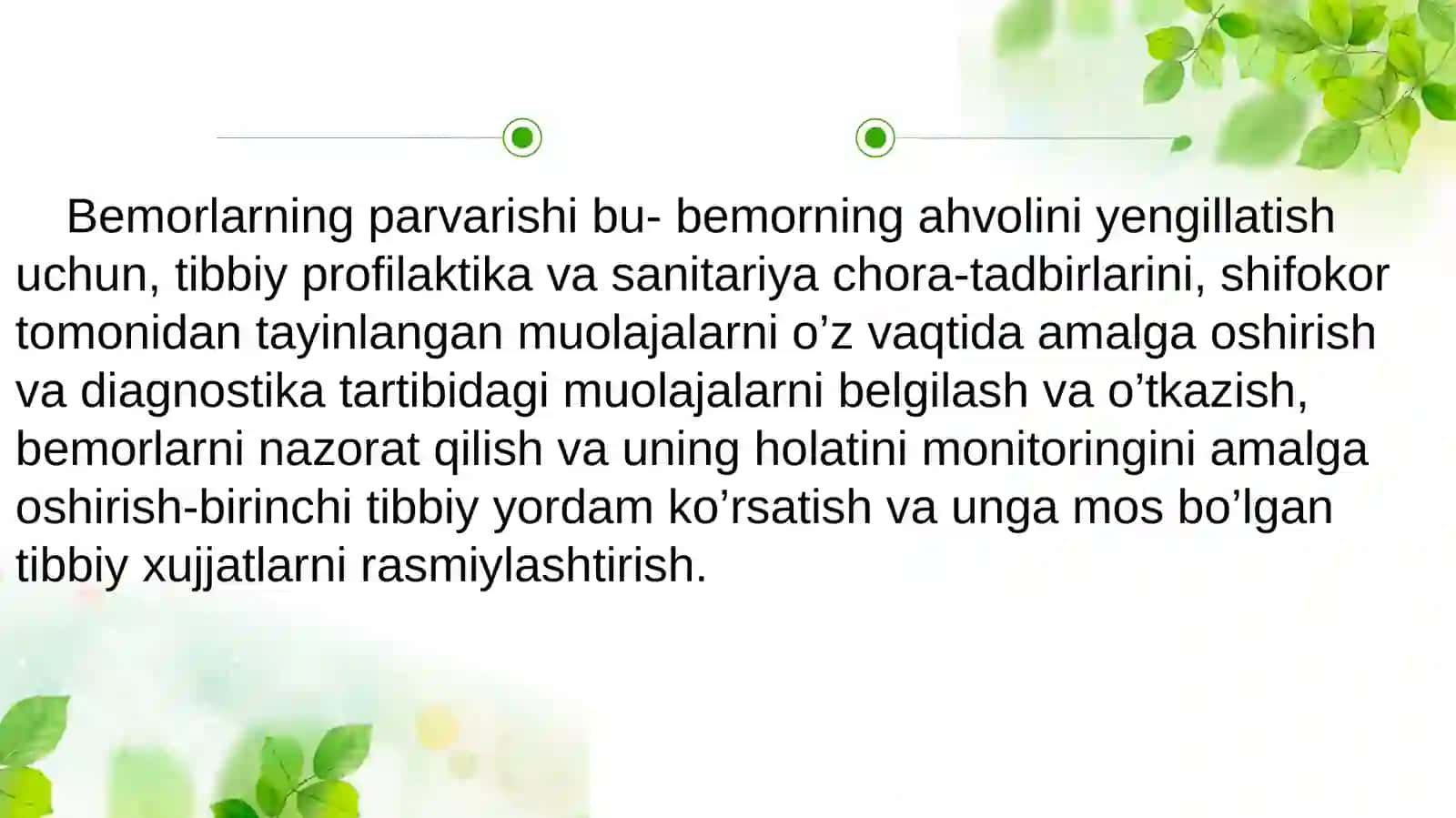 Bemorlarni parvarishlash 4