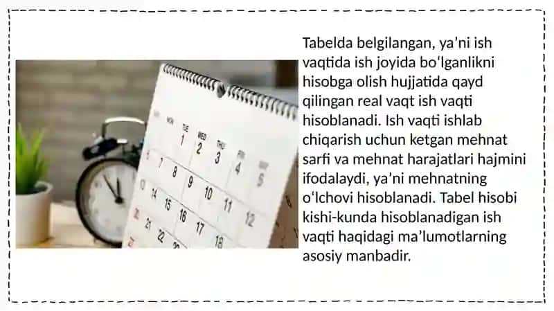 Ish vaqti rejimi 4