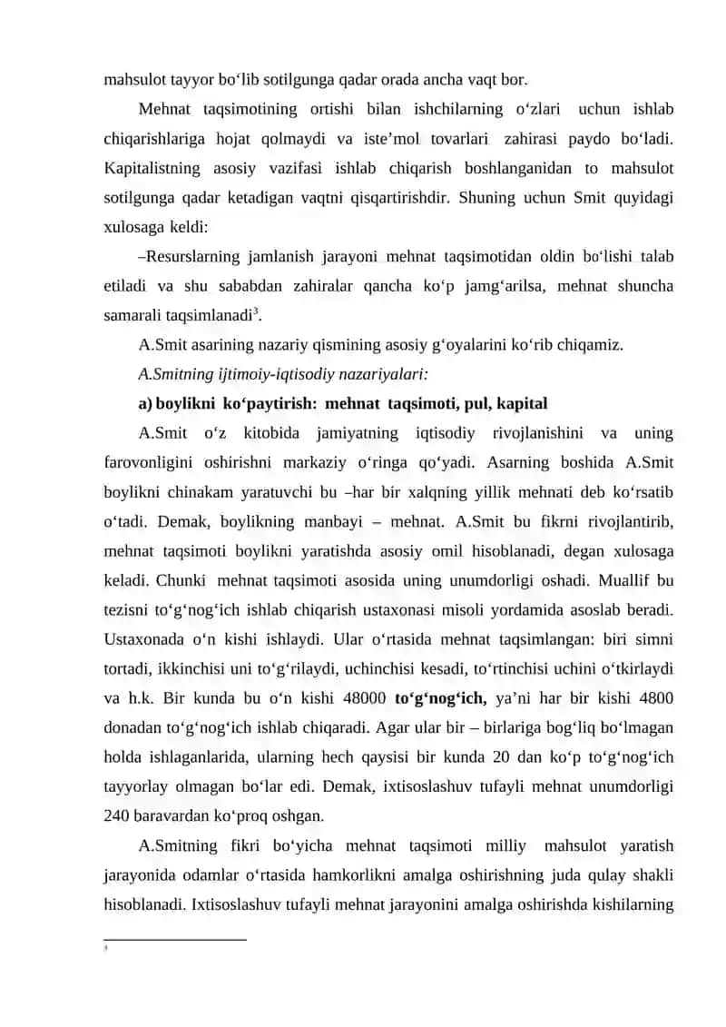 Adam Smitning iqtisodiy qarashlari 4