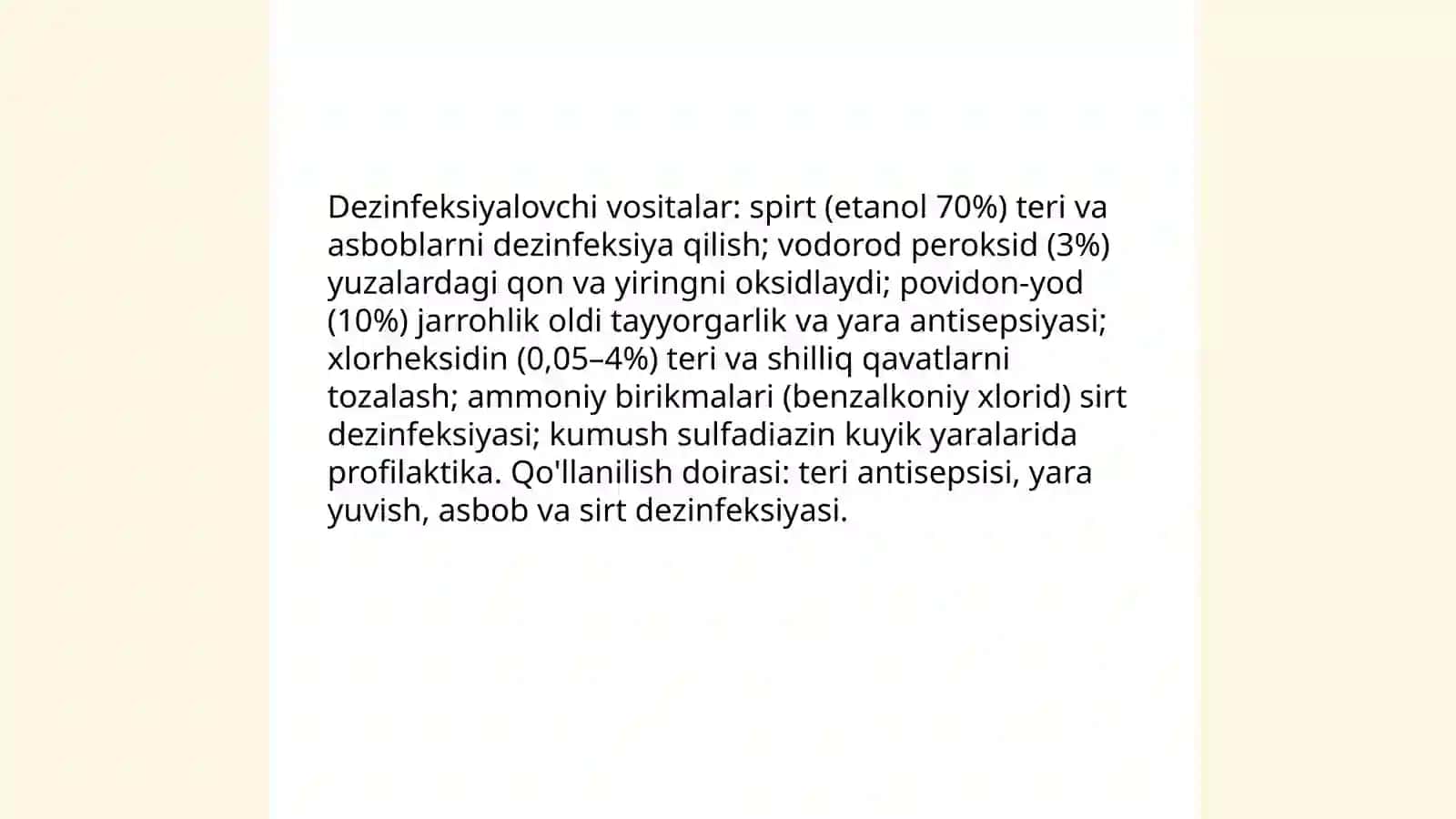 Zaxmga qarshi vositalar 4