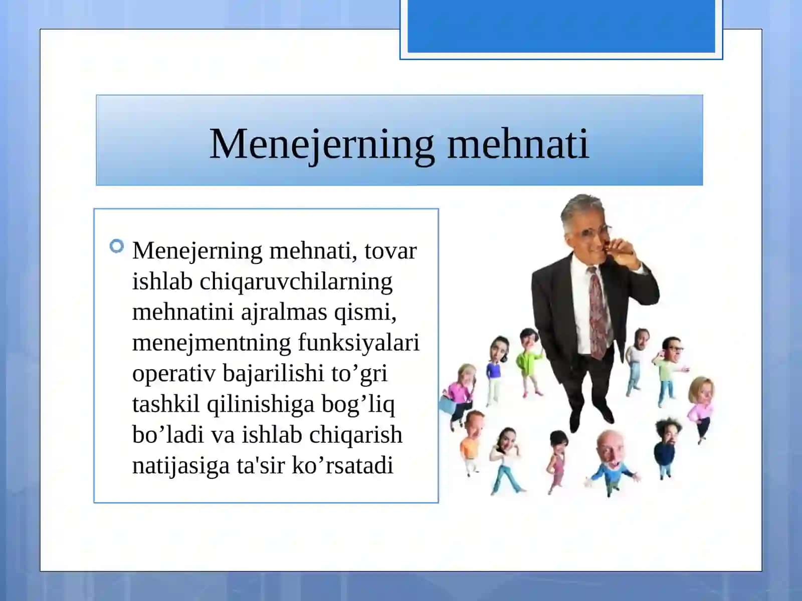 Mеnеjеr faoliyatini tashkil etish 4