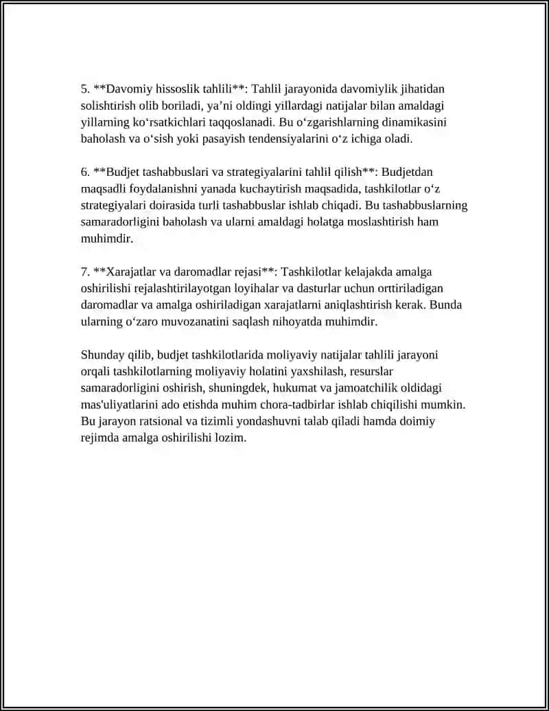 BUDJET TASHKILOTLARIDA MOLIYAVIY NATIJALAR HISOBI 4